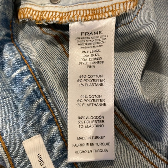 Frame L’Homme Slim Men Stretch Jeans 32/32 - Picture 5 of 10